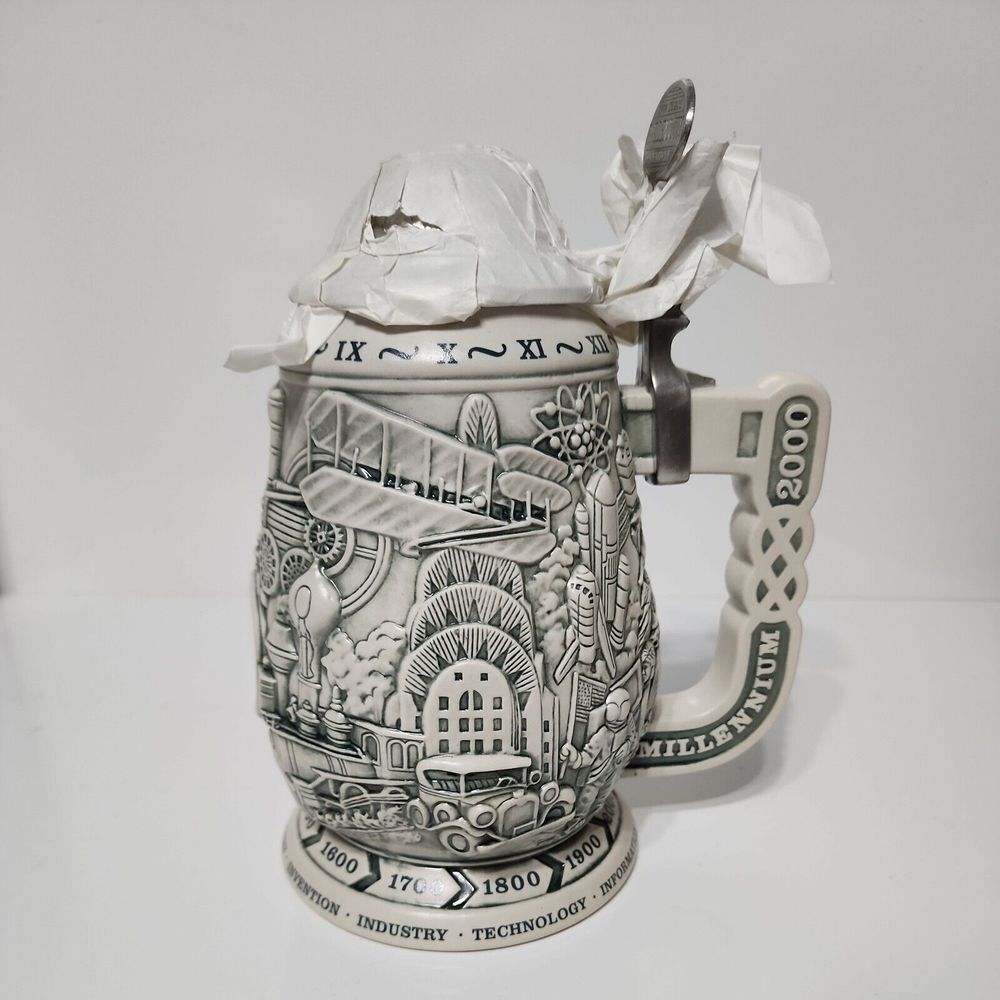 Avon Millennium 1000 Years of History Collector's Stein Original Box